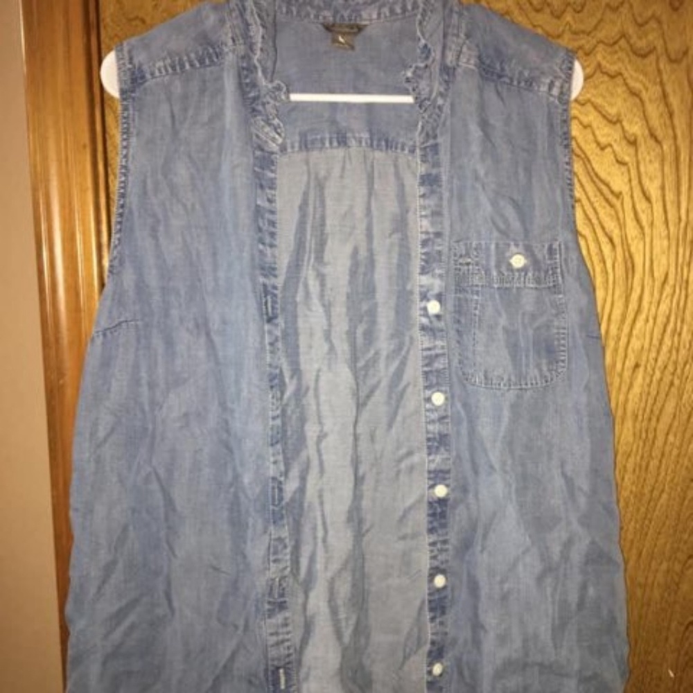 Denim sleeveless